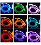 Araç İçi Atmosfer Ambiyans Led Neon RGB App Kontrollü 5 PARÇA