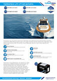 TommaTech 12.8 V 280 AH Marin Bluetooth Lityum Batarya