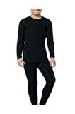 Çocuk Termal Takım Uzun Kollu Termal Bady Tayt Kız Erkek Siyah Termal Body