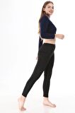 Kadın Siyah Termal Tayt