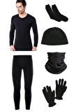 BONBONETTİ TERMAL ASKER KOLİSİ TERMAL ALT ÜST TAKIM POLAR BOYUNLUK ELDİVEN ŞAPKA ÇORAP SETİ