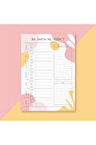 Bugün Ne Yesek? Öğün Planlayıcı Bloknot - Notepad A5 (14x20cm) 50 Sayfa Not Defteri