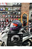 STORM 2 NERVE MAT SİYAH-KIRMIZI KASK