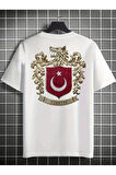 Bozkurt Sembol Türkiye SIRT ve Ön Baskılı Unisex T-shirt