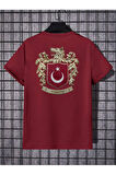 Bozkurt Sembol Türkiye SIRT ve Ön Baskılı Unisex T-shirt