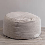 DEV BERJER PUF - rahat dinlenme yatak pufu koltuk - 2 renk - 140x130 cm - dolgu dahil