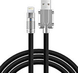 Apera BN58-1 iPhone Uyumlu 120W Watt 6A Süper Hızlı Şarj Data Kablosu 1 Metre IOS Kablo