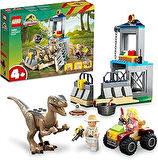 LEGO® Jurassic World Velociraptor Kaçışı 76957-4 Yaş ve Üzeri Çocuklar için Yaratıcı Oyuncak Dinozor Yapım Seti