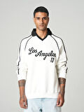 Polo Yaka Los Angeles 13 Oversize Sweatshirt