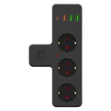 Yumurcak Shop Termal Akım Korumalı  Adet Soket, Adet USB ve  Adet Type-C Girişli w Priz Model