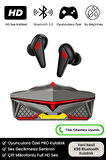K98 Pro Oyuncu HD Ses Mikrofonlu Işıklı Metal Kasa iOS Android Uyumlu Bluetooth Kablosuz Kulaklık