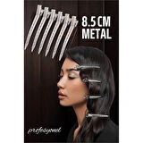 BX Saç Klipsi Metal Toka Profesyonel 6 Adet