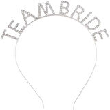 Gümüş Kaplama Kristal Taşlı Team Bride Taç