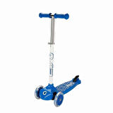 Evo Işıklı 3 Tekerlekli Mavi Scooter