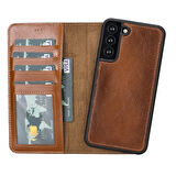 Samsung Galaxy S22 Plus Uyumlu Deri Cüzdanlı Kılıf MWWN RST2EF