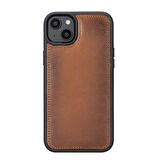 Apple iPhone 14 Plus Uyumlu Deri Cüzdanlı Kılıf MWWN RST2EF Taba