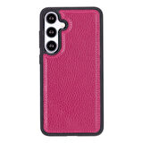 Samsung Galaxy S24 Uyumlu Deri Arka Kapak Gül Kurusu