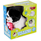 PR66308-25T Tasmalı Yürüyen Peluş Fransız Köpeği