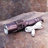 Baretta Brs18 Oto Şarjlı T6 Led 3000 Lümen El Feneri