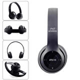 P47 Bluetooth Wireless Kulaklık Fm Radyo Extra Bass Fm Radyo Extra Bass