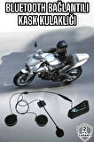 Kask Kulaklığı Motosiklet Intercom Interkom Dinleme Konuşma Özellikli Su Geçirmez