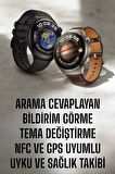 Akıllı Saat Sesli Görüşme, NFC Uyumlu, Bildirim Görme ve Uyku ve Sağlık Takibi