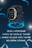 Akıllı Saat Bluetooth Bağlantılı NFC ve GPS Uyumlu Nabız Ölçer Sesli Görüşme