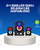 RGB Işıklı USB Hoparlör Seti 9W Çıkış Gücü Derin Bas