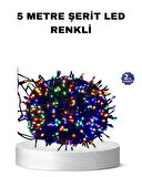 50 Ampullü 5 Metre LED Işık – 8 Modlu, Enerji Tasarruflu Dekoratif Aydınlatma