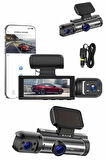 Araç Kamerası Black Box Çift Kameralı Ekranlı Full HD Sürüş Kamerası