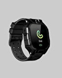 S10 Siyah Çocuk Takip Saati Güvenli Alan Uyarısı ve Sesli Mesaj