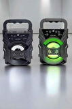 Taşınabilir Bluetooth Hoparlör Led Işıklı Uzun Pil Ömrü