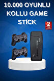 Çift Kollu 2.4g kablosuz Retro 4k Game stick 3500 oyun atari HD Görüntü Kalitesi