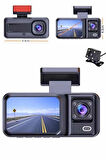 Ekranlı Sürüş Kaydedici DVR Ön ve Arka Kameralı Full HD Çözünürlüklü