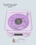 360° Sesli Kablosuz Hoparlör – Retro Tasarım ve Projektör Işığı