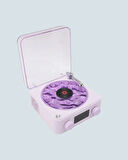 360° Sesli Kablosuz Hoparlör – Retro Tasarım ve Projektör Işığı