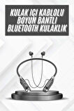 Bluetooth Kulaklık 120 Saat Kullanım Süresi Boyun Askılı Bluetooth Kablosuz Kulaklık