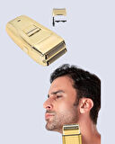 Altın Kaplama Kablolu Erkek Tıraş Makinesi Favori Aparatlı