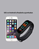 iOS ve Android Uyumlu Akıllı Bileklik – Çok Fonksiyonlu Kullanım