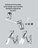 Çift Su Akış Modlu Musluk Başlığı – 360° + 720° Tam Dönebilen 3 Kollu Yapı