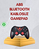 Ergonomik Tasarımlı Kablosuz Bluetooth Gamepad Titreşimli