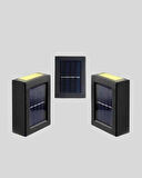 Solar Güçlü 6 LED Dış Mekan Lambası – Otomatik Aç/Kapa Işık Sensörlü Aydınlatma