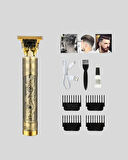 Profesyonel Çizik Tıraş Makinesi – T Çelik Bıçaklı, 120 Dakika Şarjlı Kullanım, 3 Başlıklı