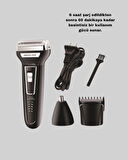 İnsua 3 Başlıklı Profesyonel Tıraş Makinesi – Sıfır Kesim, Hassas Başlık, Güçlü Motor