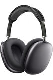 P9 Bluetooth 5.0 Kablosuz Siyah Kulaklık Mikrofonlu Uzun Pil Yüksek Bass ANC