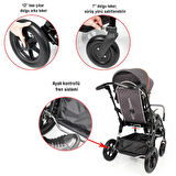 WOLLEX TRIO CP Engelli Puseti | Ayarlanabilir Yapısı ve Katlanabilir Şasesiyle Taşınabilir CP 8901-16