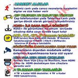 4 KAMERALI 500GB HDDLİ HAREKET ALGILAMALI GÜVENLİK KAMERASI SETİ 406 MODELİ