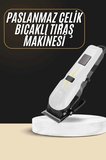 Model Şarjlı Dijital Saç Sakal Tıraş Makinesi Islak Kuru Kullanıma Uygun
