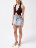 Mavi Bodycon Mini Etek