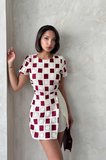 Dantel Detaylı Şort - Taş Bordo